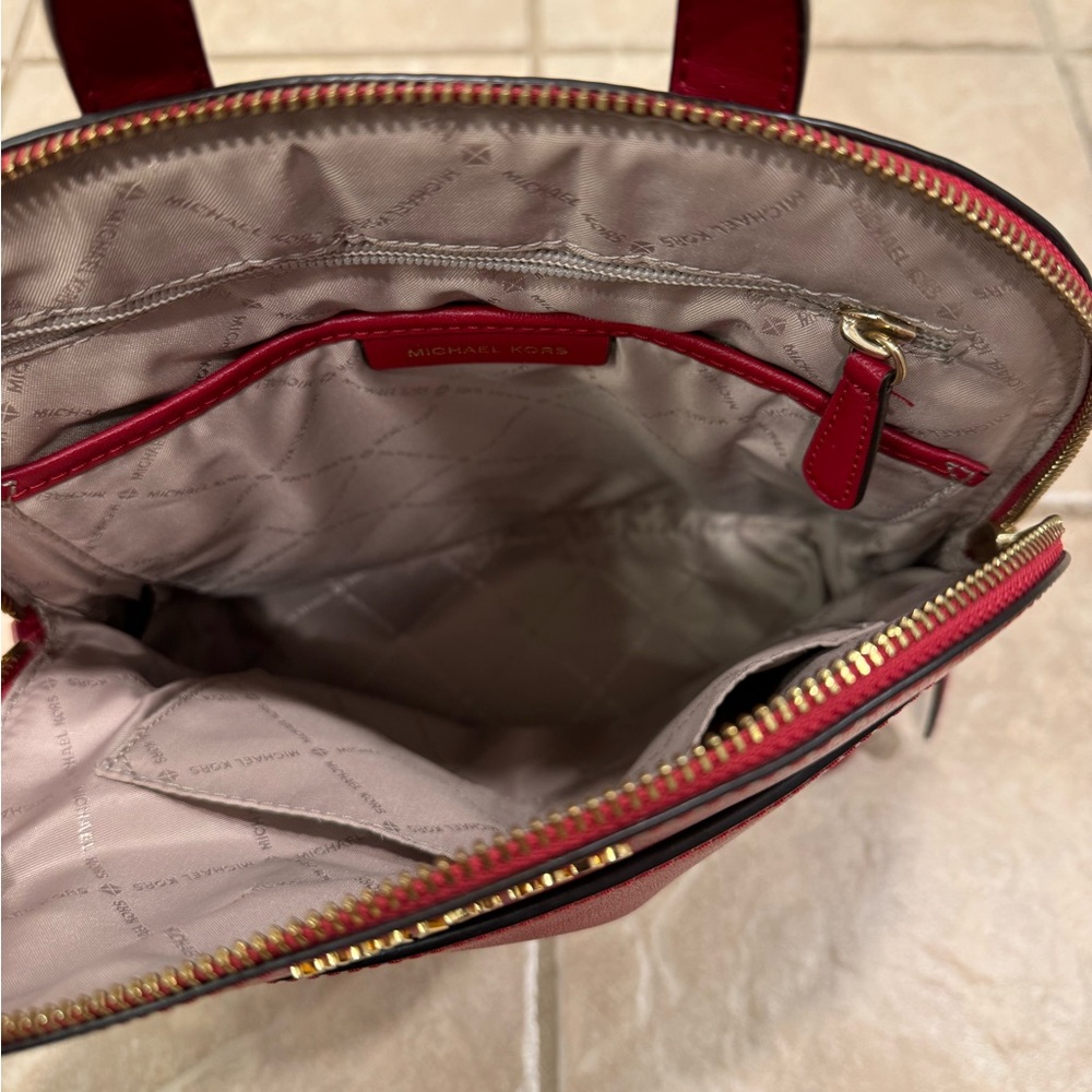 Michael Kors Red Backpack - Picture 3 of 5